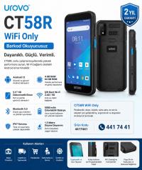 UROVO CT 58R  4 GB/ 64 GB 5.5" ANDROİD 12 EL TERMINALI OKUYUCUSUZ